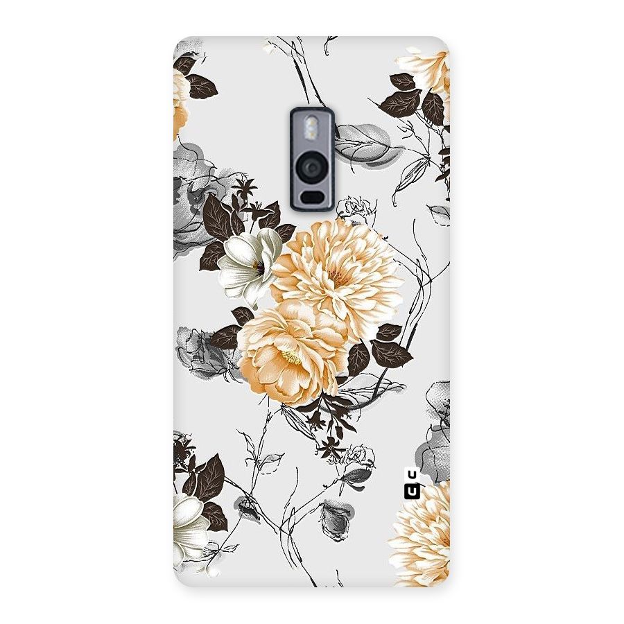 Yellow Floral Back Case for OnePlus Two