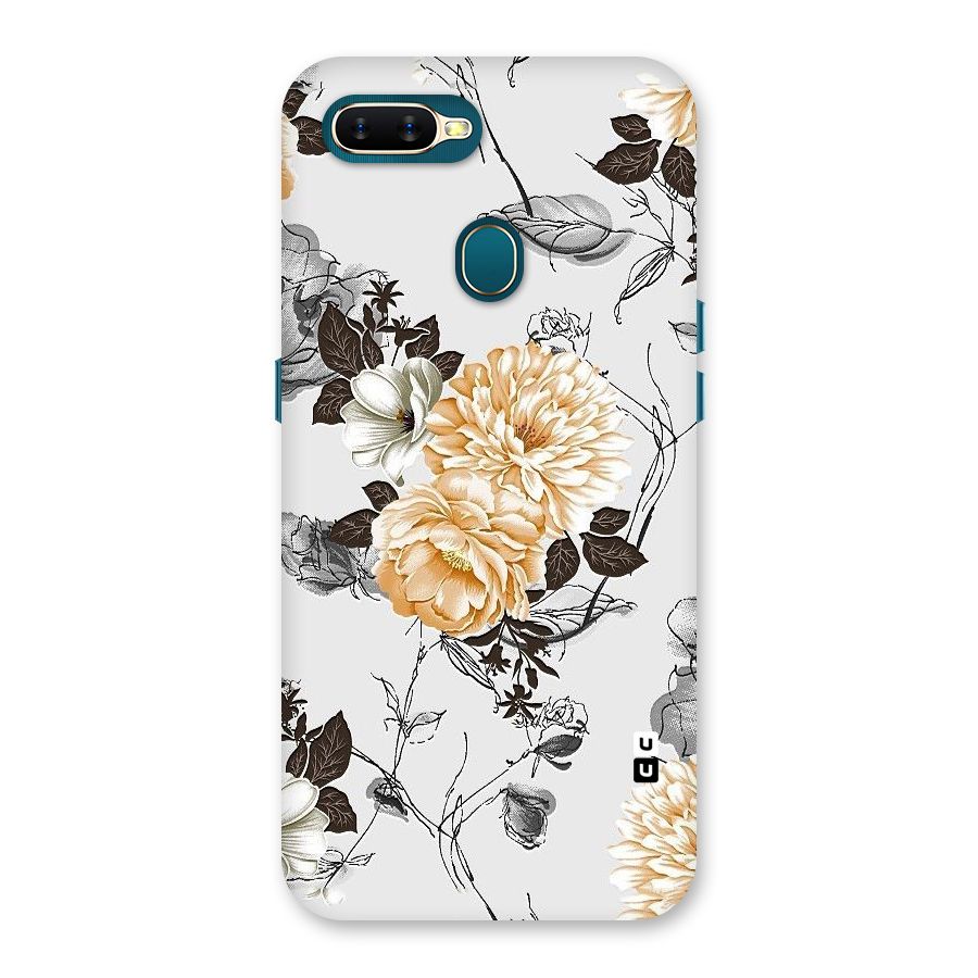 Yellow Floral Back Case for Oppo A11k