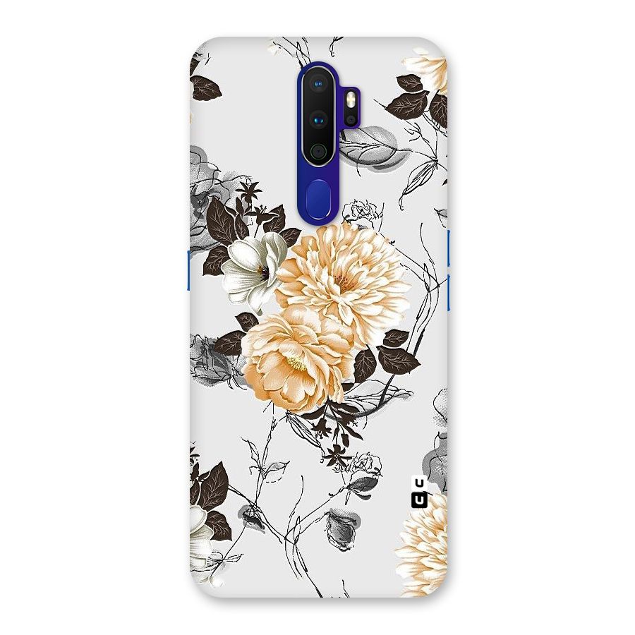 Yellow Floral Back Case for Oppo A9 (2020)