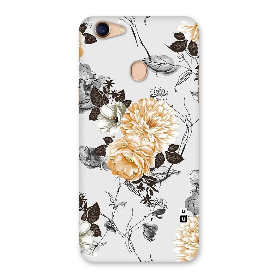 Yellow Floral Back Case for Oppo F5