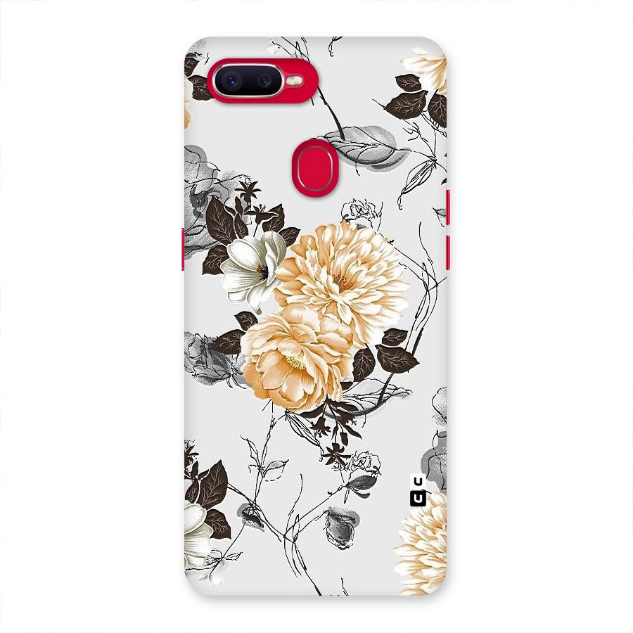 Yellow Floral Back Case for Oppo F9 Pro