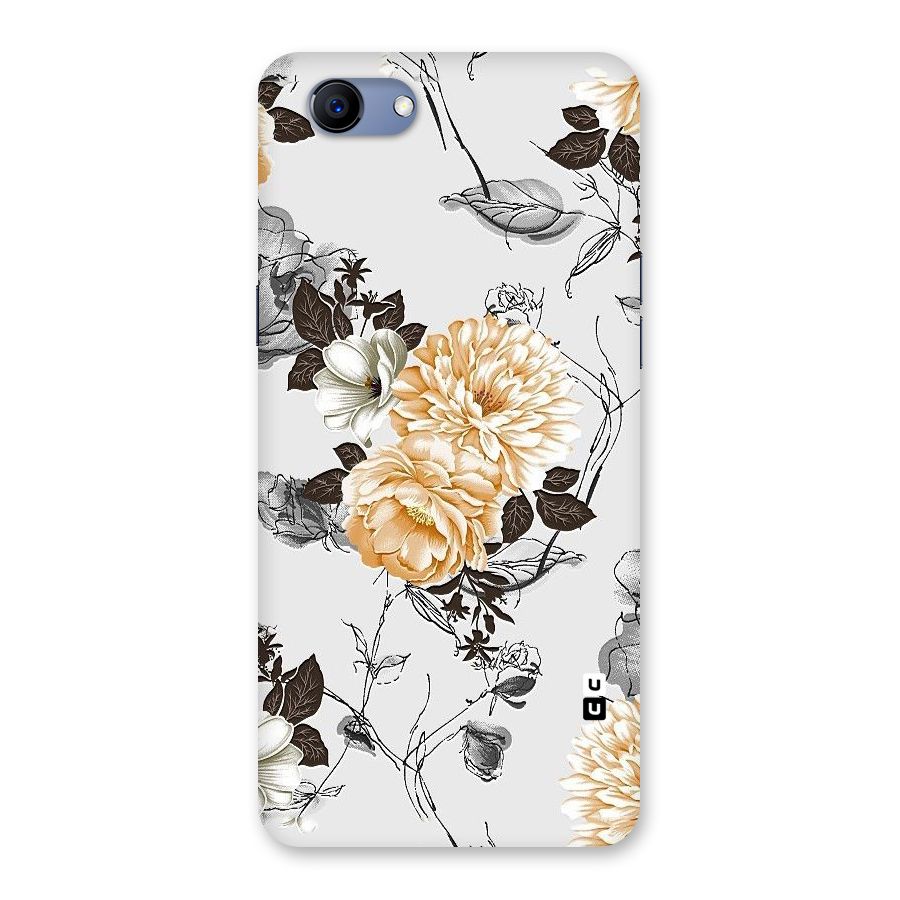 Yellow Floral Back Case for Oppo Realme 1