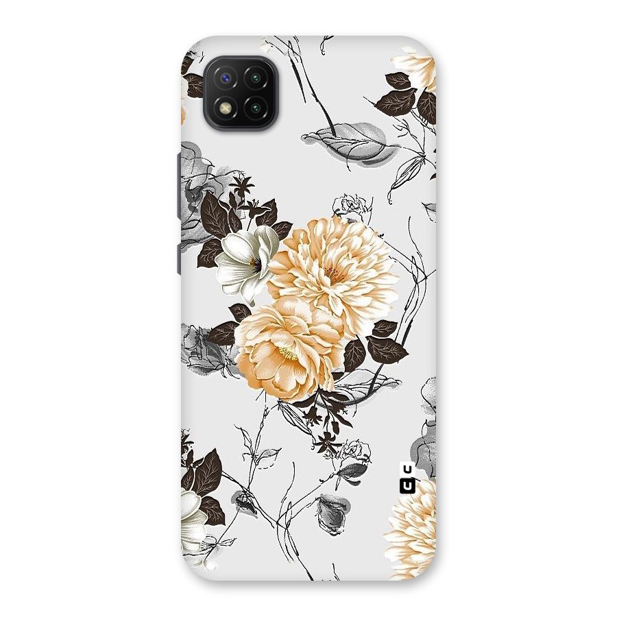 Yellow Floral Back Case for Poco C3
