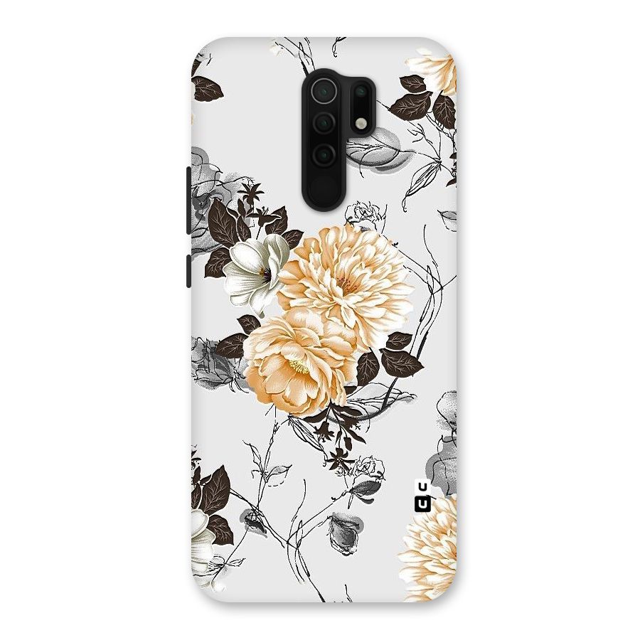 Yellow Floral Back Case for Poco M2