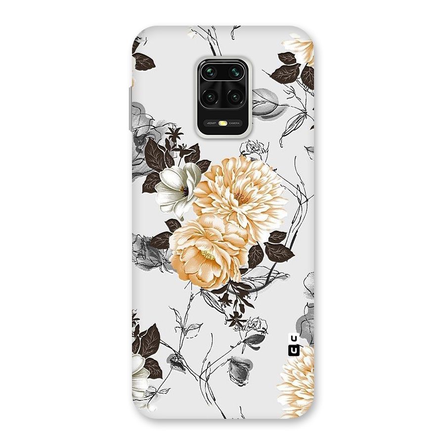 Yellow Floral Back Case for Poco M2 Pro
