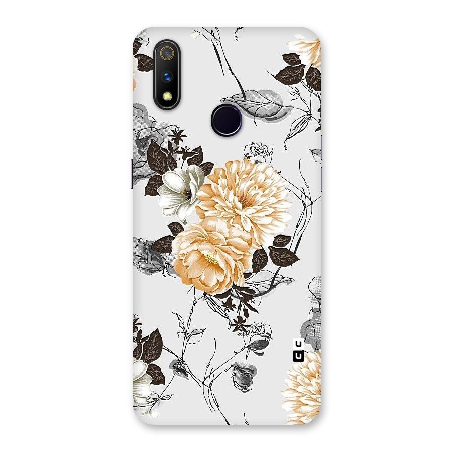 Yellow Floral Back Case for Realme 3 Pro