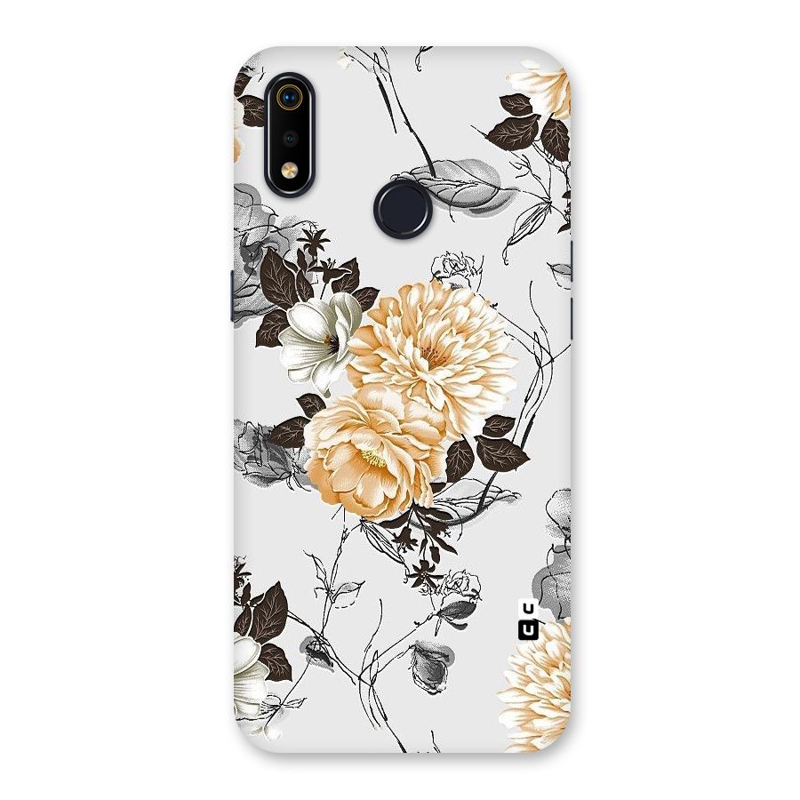 Yellow Floral Back Case for Realme 3i