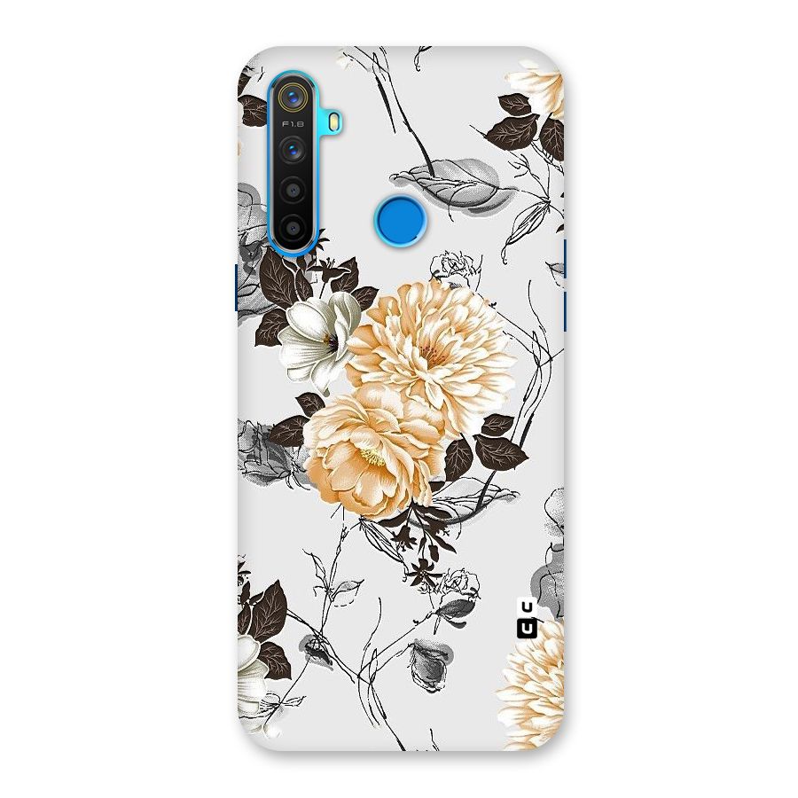 Yellow Floral Back Case for Realme 5