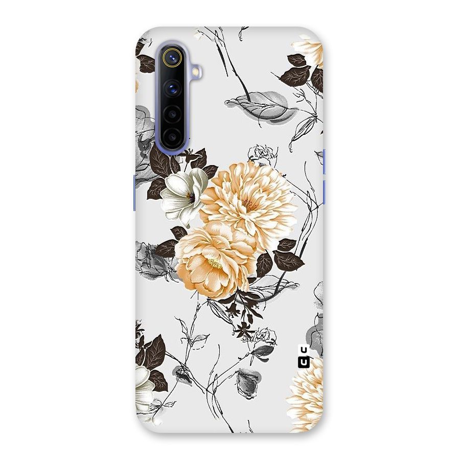 Yellow Floral Back Case for Realme 6i