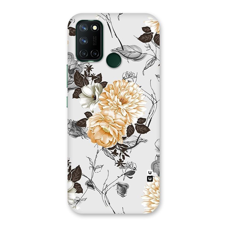 Yellow Floral Back Case for Realme 7i