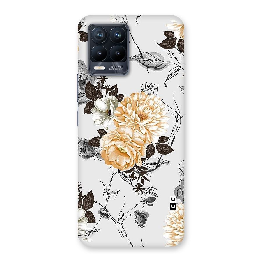 Yellow Floral Back Case for Realme 8 Pro