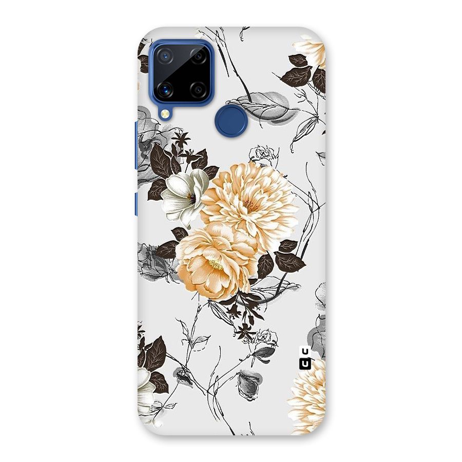 Yellow Floral Back Case for Realme C15
