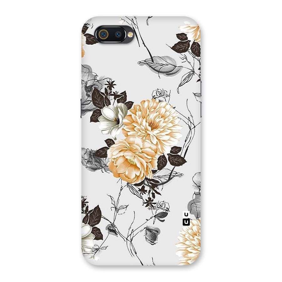 Yellow Floral Back Case for Realme C2
