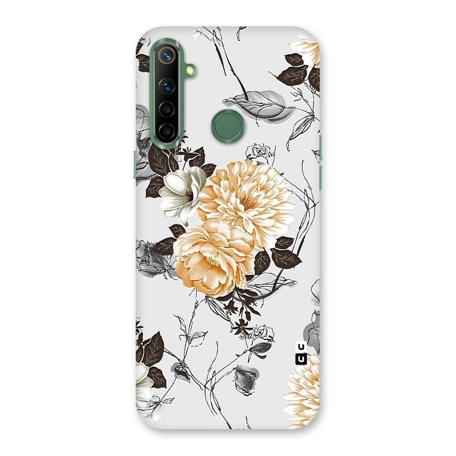 Yellow Floral Back Case for Realme Narzo 10