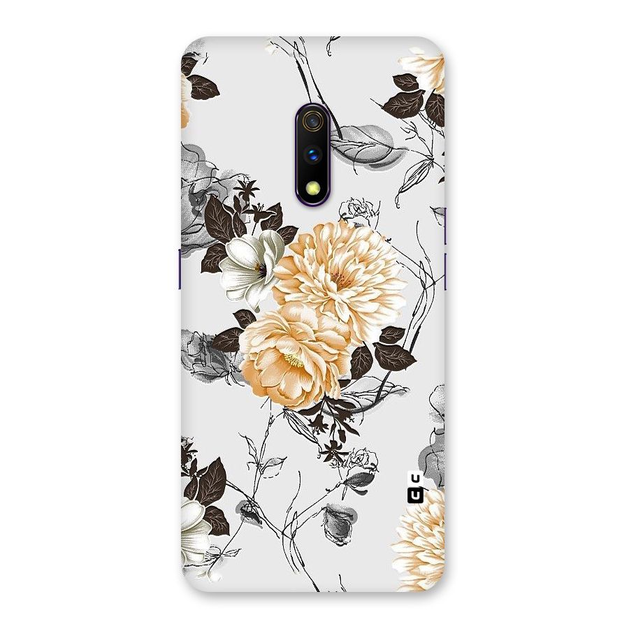 Yellow Floral Back Case for Realme X