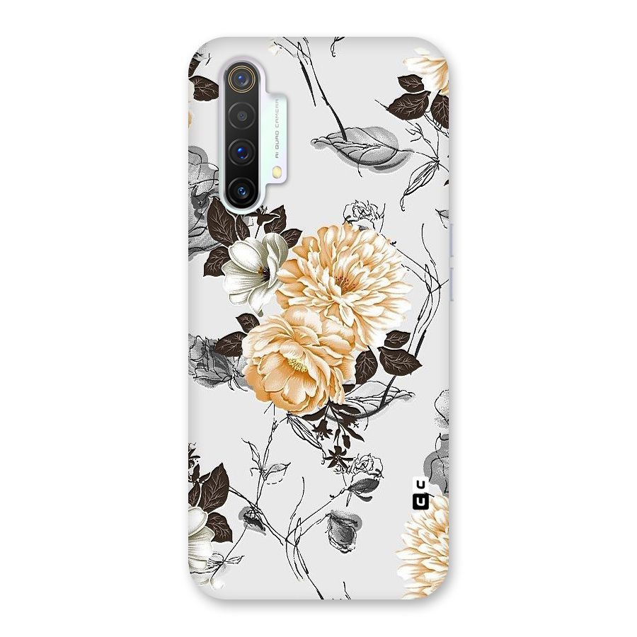 Yellow Floral Back Case for Realme X3