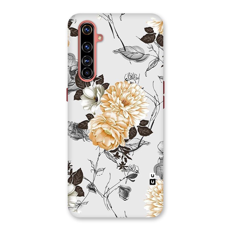 Yellow Floral Back Case for Realme X50 Pro