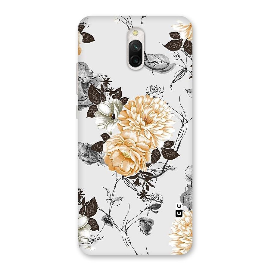 Yellow Floral Back Case for Redmi 8A Dual