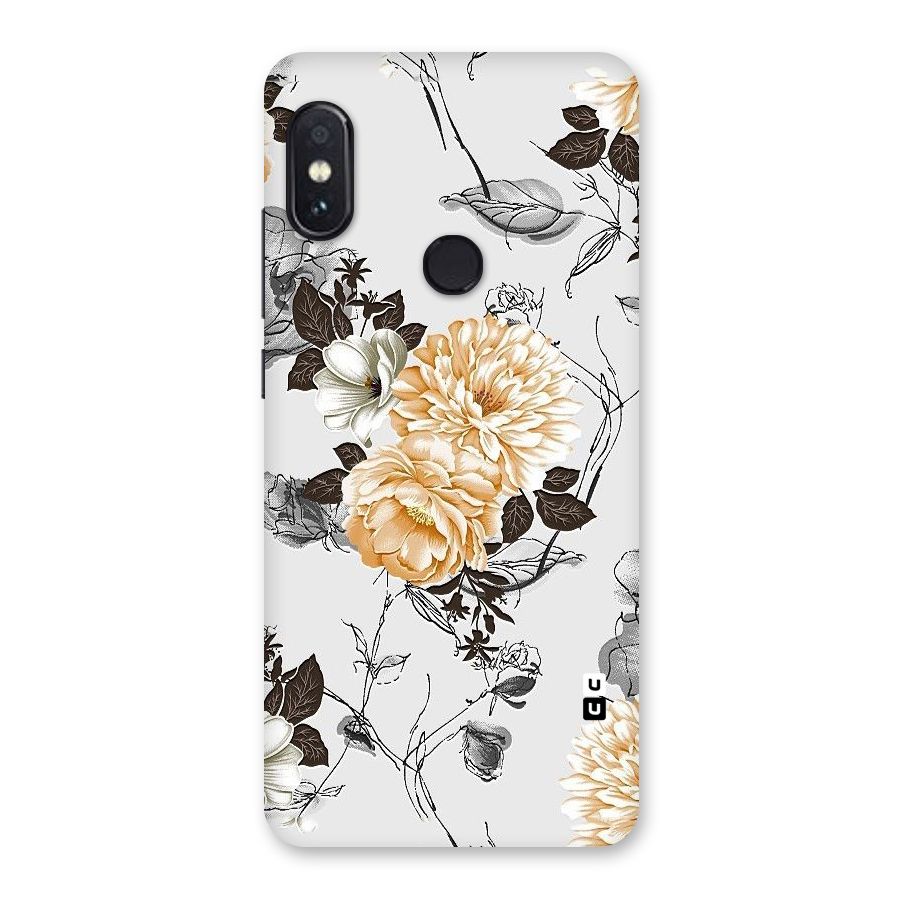 Yellow Floral Back Case for Redmi Note 5 Pro
