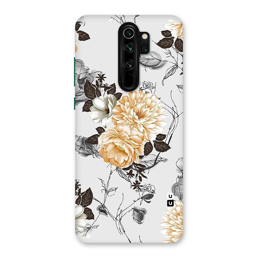 Yellow Floral Back Case for Redmi Note 8 Pro
