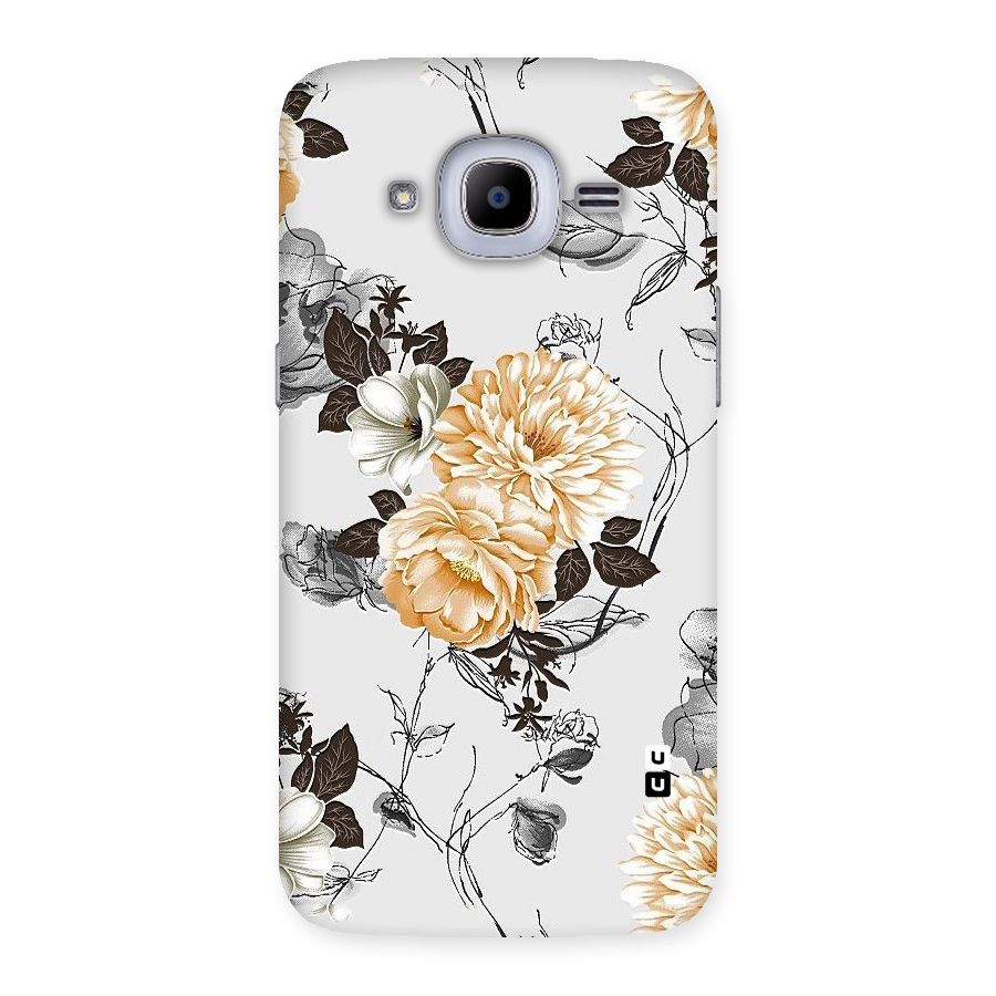 Yellow Floral Back Case for Samsung Galaxy J2 2016