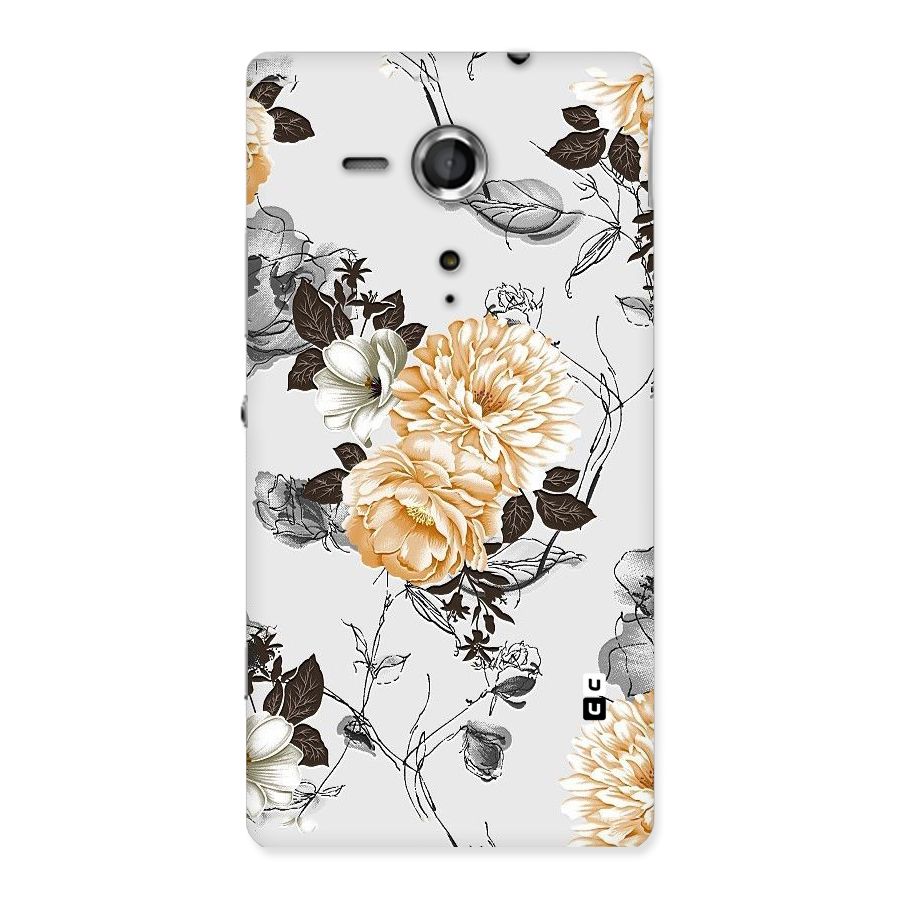 Yellow Floral Back Case for Sony Xperia SP