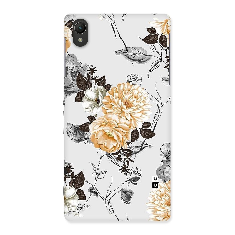 Yellow Floral Back Case for Sony Xperia Z2