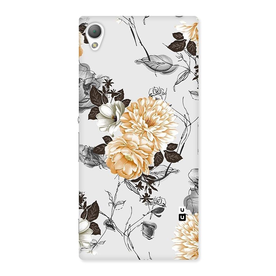 Yellow Floral Back Case for Sony Xperia Z3