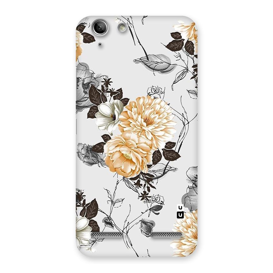 Yellow Floral Back Case for Vibe K5