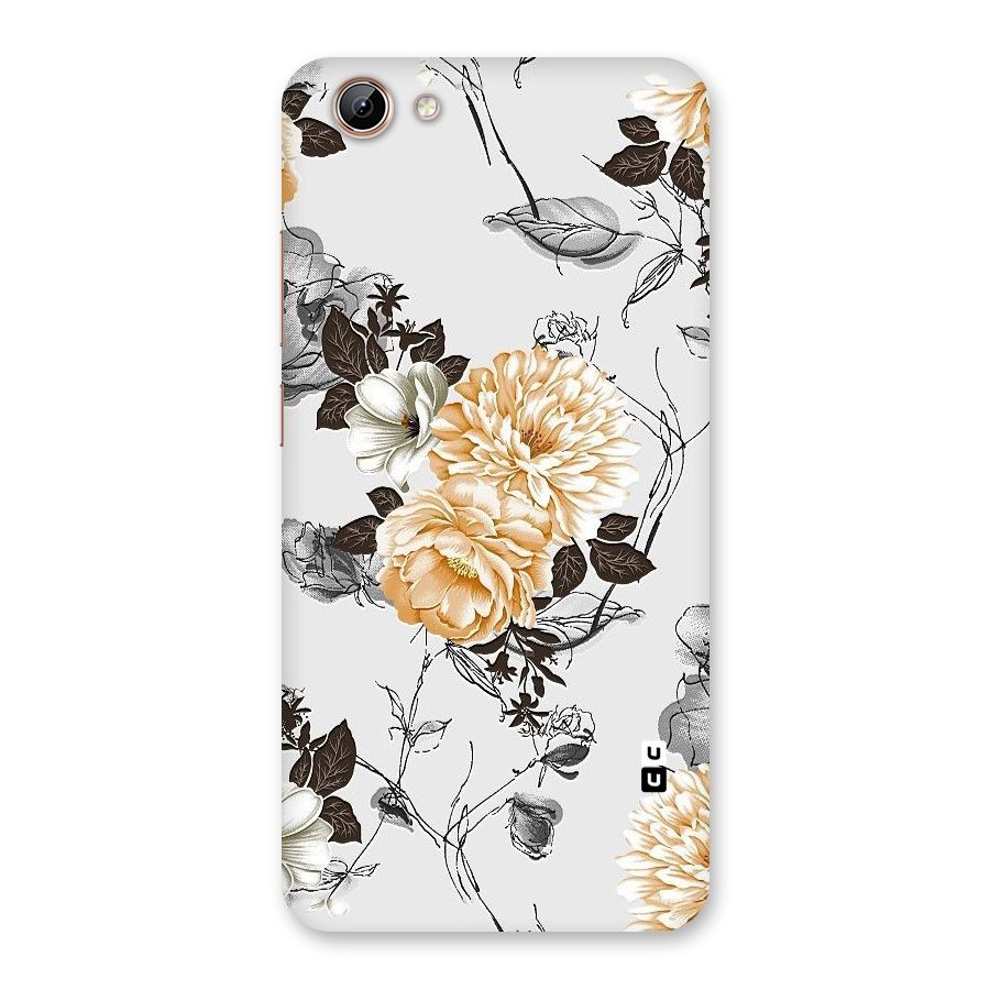 Yellow Floral Back Case for Vivo Y71