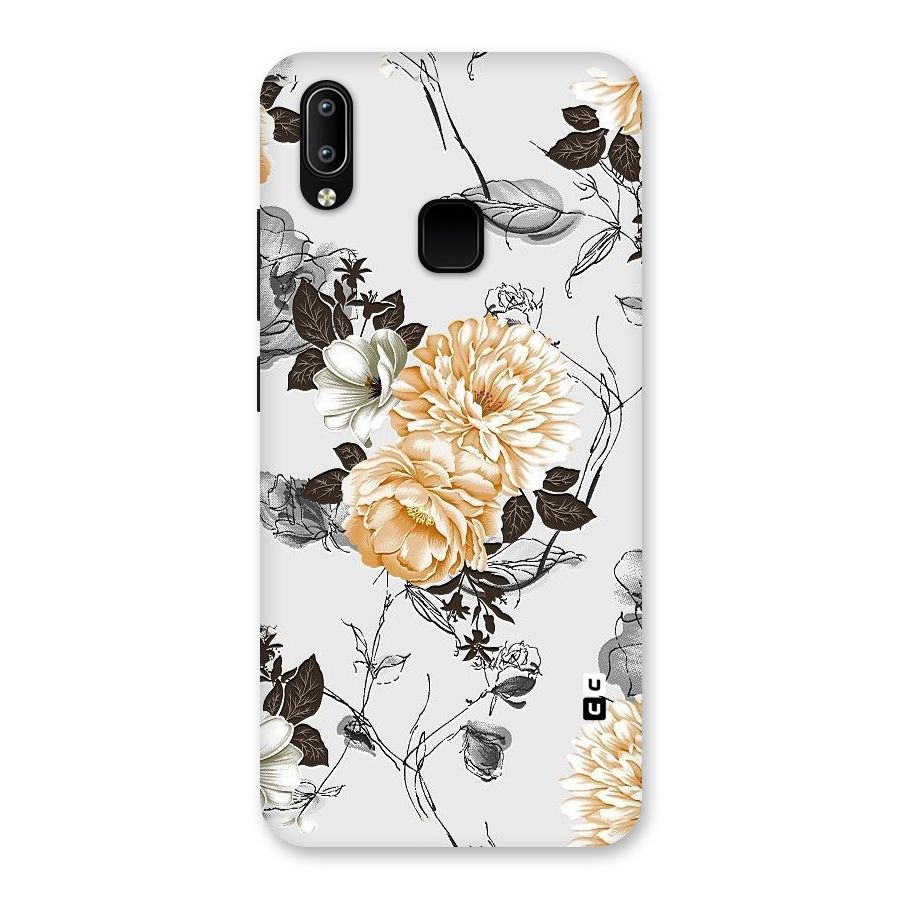 Yellow Floral Back Case for Vivo Y93