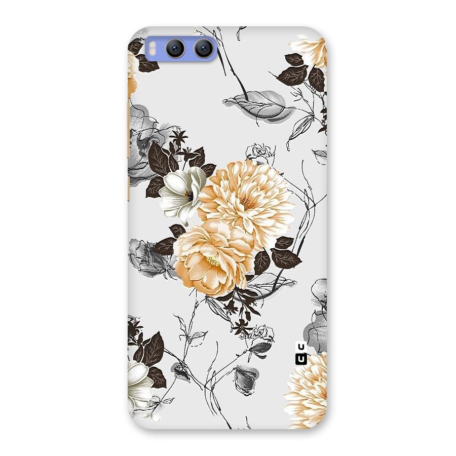 Yellow Floral Back Case for Xiaomi Mi 6