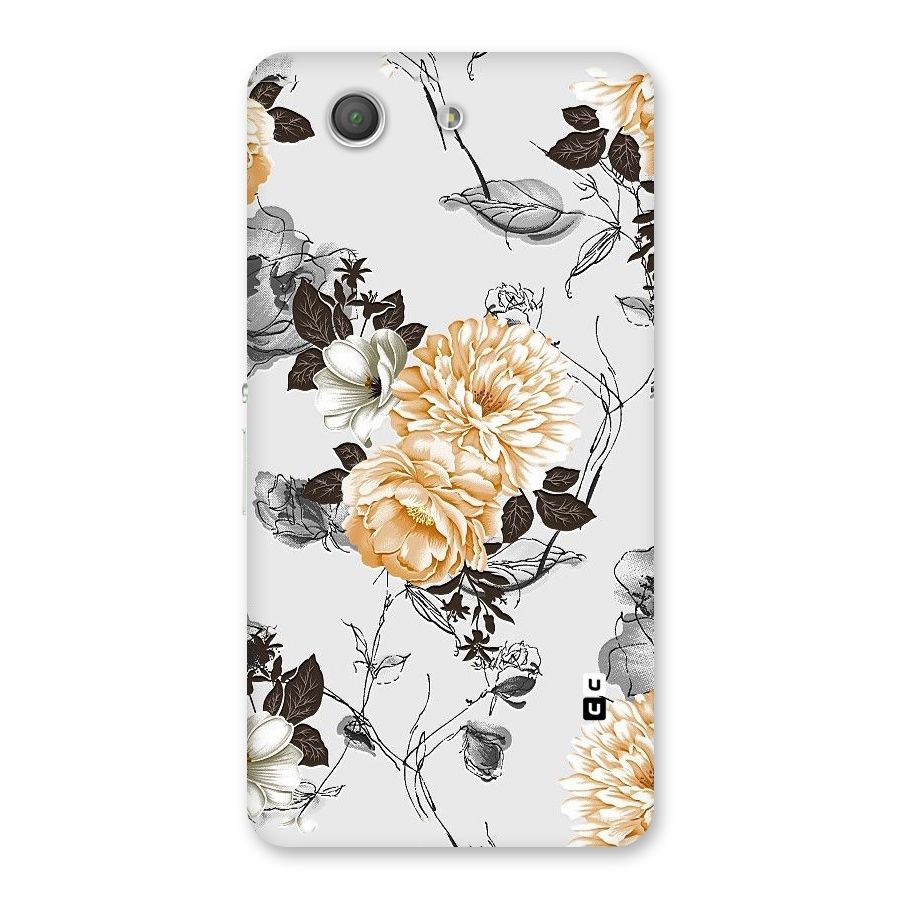 Yellow Floral Back Case for Xperia Z3 Compact