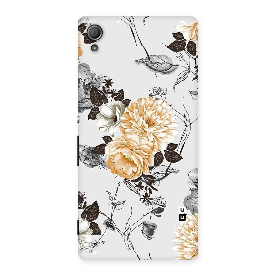 Yellow Floral Back Case for Xperia Z3 Plus