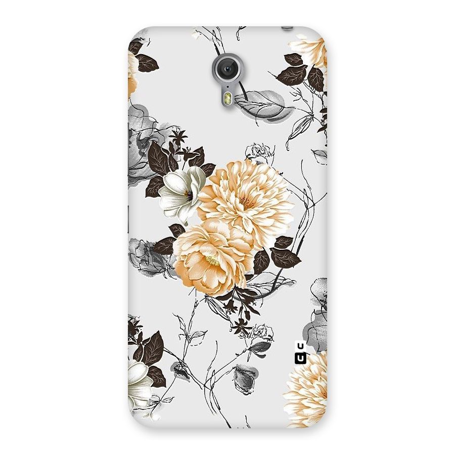 Yellow Floral Back Case for Zuk Z1