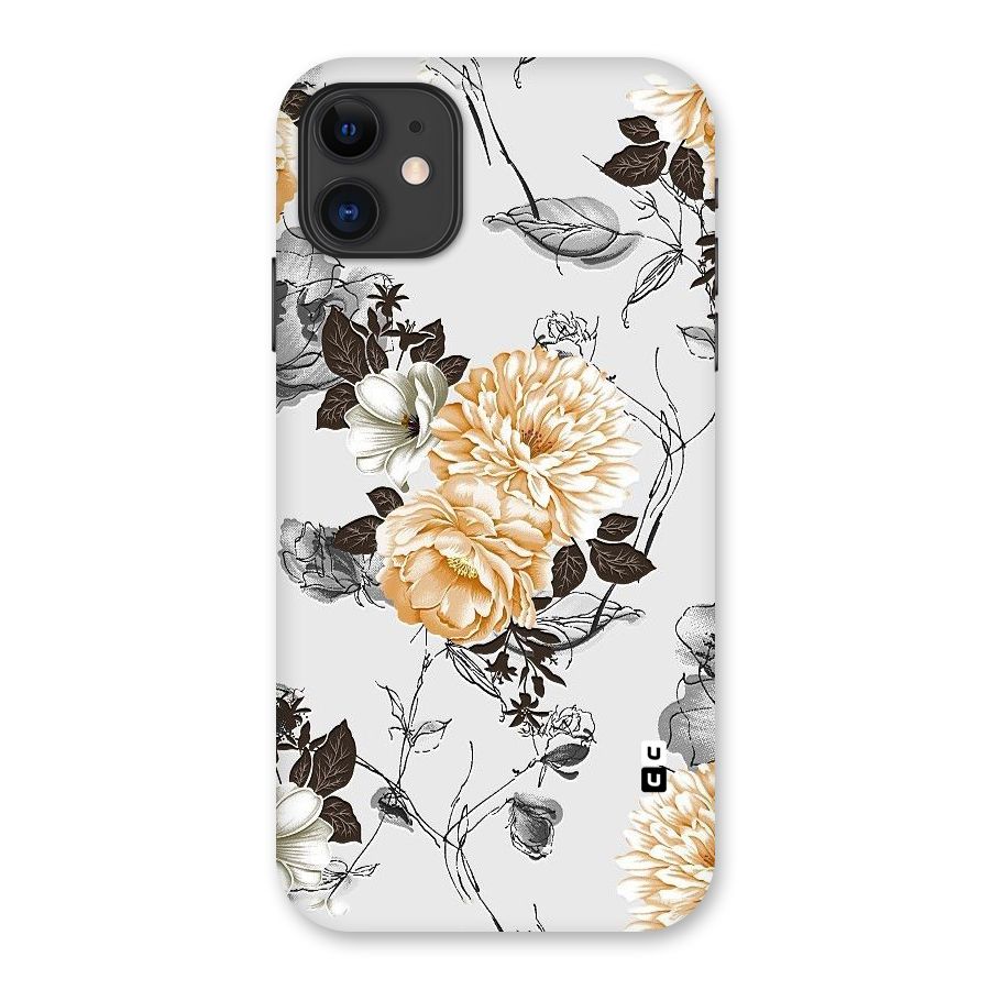 Yellow Floral Back Case for iPhone 11