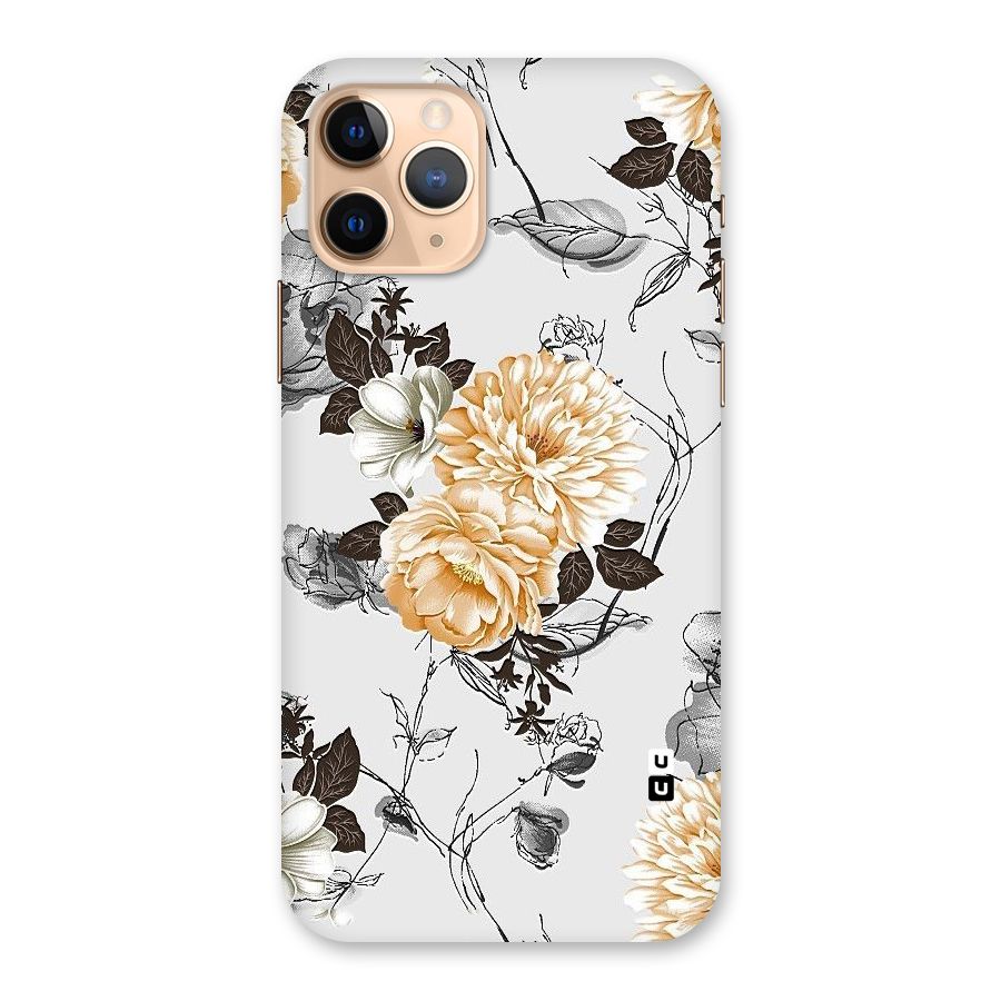 Yellow Floral Back Case for iPhone 11 Pro