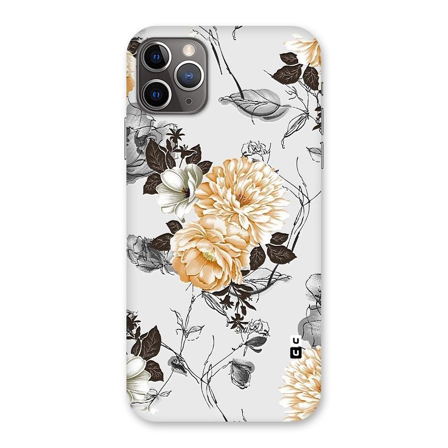 Yellow Floral Back Case for iPhone 11 Pro Max