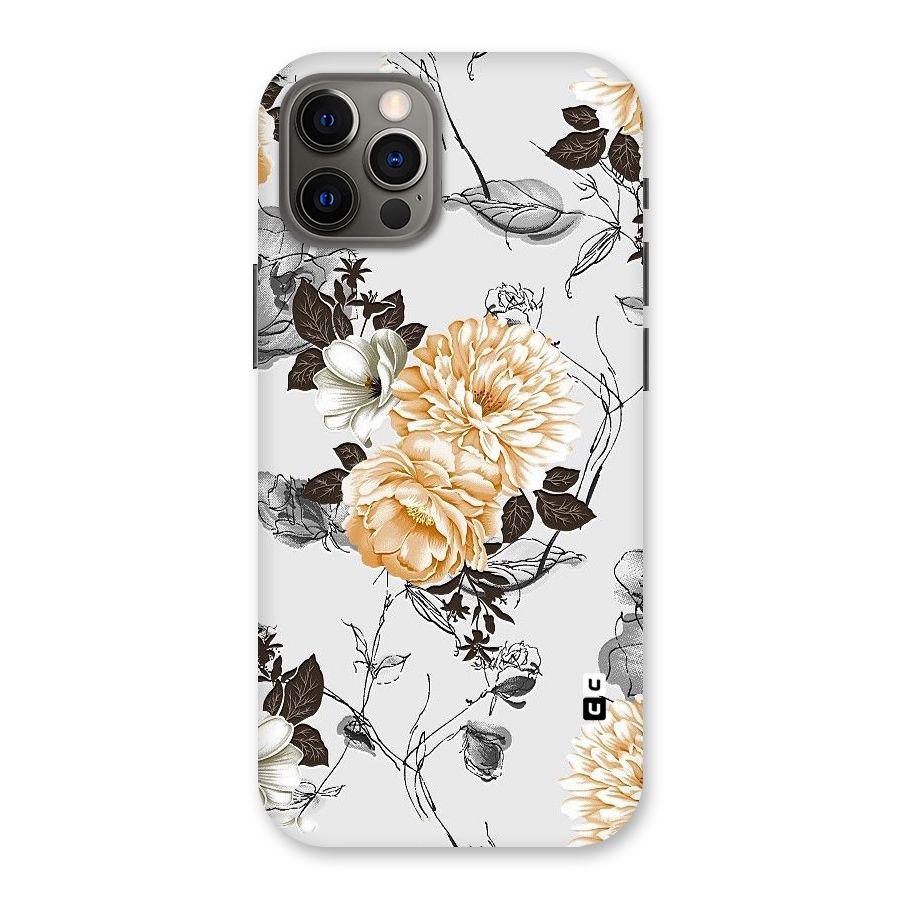 Yellow Floral Back Case for iPhone 12 Pro