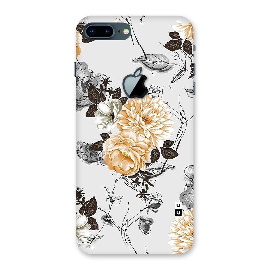 Yellow Floral Back Case for iPhone 7 Plus Apple Cut