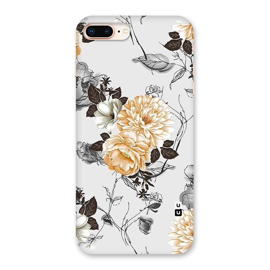 Yellow Floral Back Case for iPhone 8 Plus