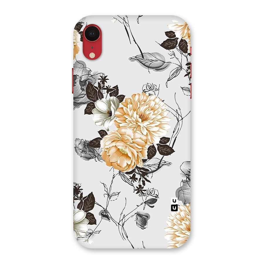 Yellow Floral Back Case for iPhone XR