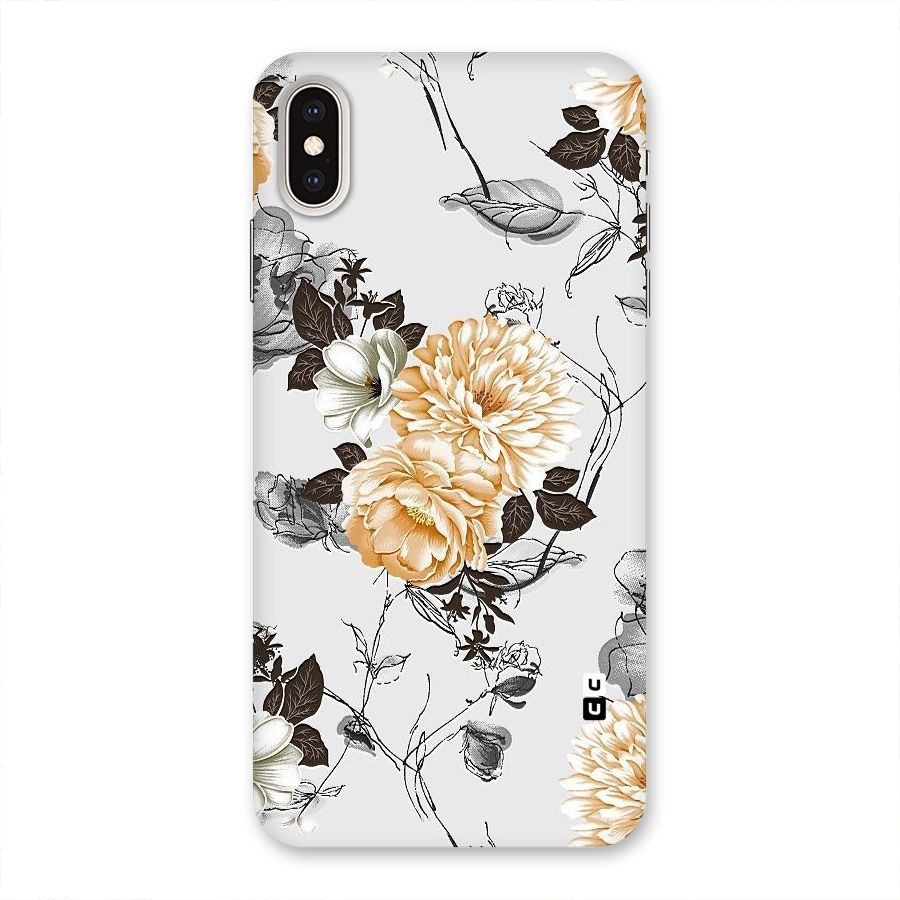 Yellow Floral Back Case for iPhone XS Max