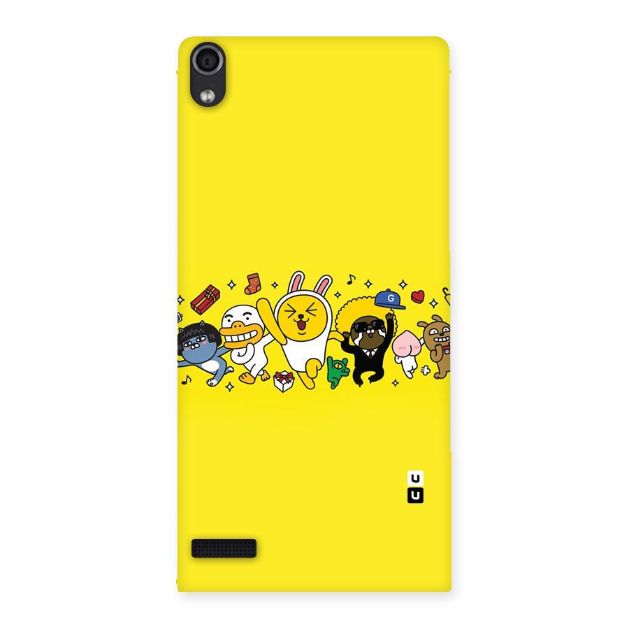 Yellow Friends Back Case for Ascend P6