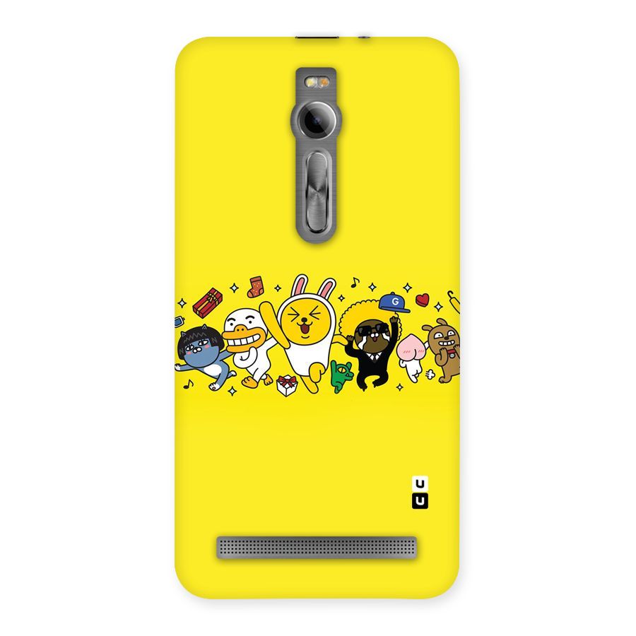 Yellow Friends Back Case for Asus Zenfone 2