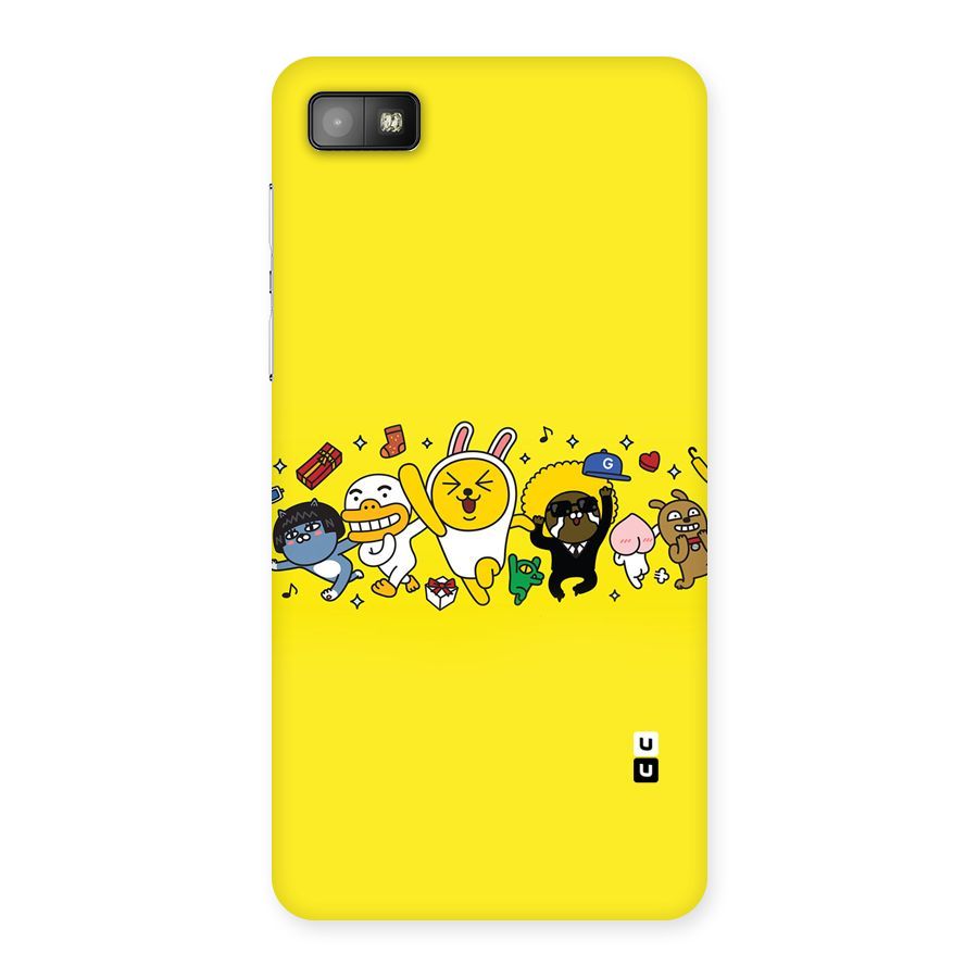 Yellow Friends Back Case for Blackberry Z10