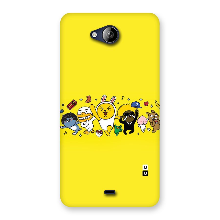 Yellow Friends Back Case for Canvas Play Q355
