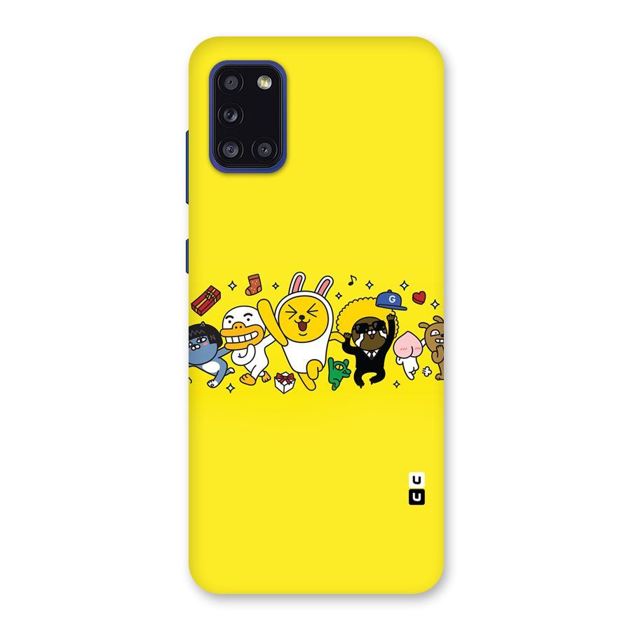 Yellow Friends Back Case for Galaxy A31