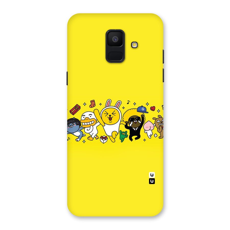 Yellow Friends Back Case for Galaxy A6 (2018)