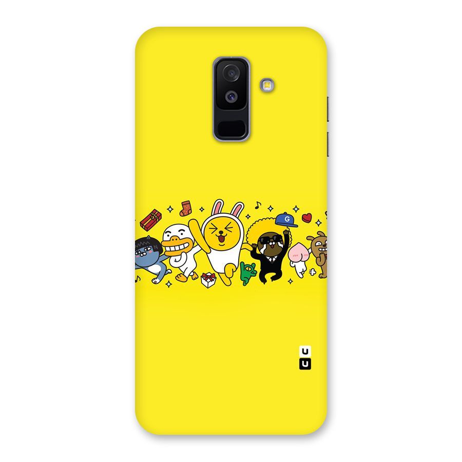 Yellow Friends Back Case for Galaxy A6 Plus
